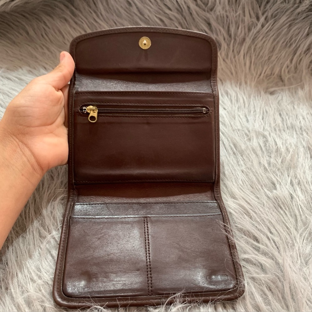 Vintage Coach Brown Swing Wallet - 4843 90s leather - Picture 4 of 7